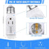 Feekoon 4 Pcs 3 Prong Light Socket Adapter, E26 Light Bulb Outlet Adapter, Polarized Light Socket to Plug Adapter, Light Bulb to 2/3 Prong Outlet ...