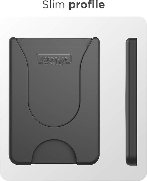 ENCASED Stick On Phone Wallet Card Holder (Compatible with PopSocket) Securely Holds Up To 4 Cards (Black)...