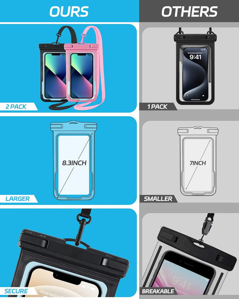 2024 Waterproof Phone Pouch, Kayak Boat Accessories Cruise Ship Essentials Must Haves Dry Bag for Vacation Beach Travel Waterproof Phone Case for ...