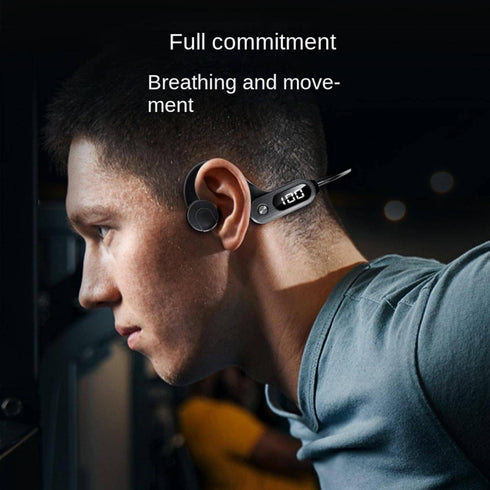 Bluetooth Headset for Bone Conduction 5.3 Wireless Sports Running Waterproof pluggable Non-in-Ear Headphones...