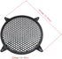 E-outstanding 10Inch Subwoofer Speaker Waffle Grill Guard Protector Cover Black Plastic Mesh Round Car Subwoofer Speaker Cover...