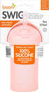 Boon Swig Toddler Silicone Straw Cup, 9 Ounces Pink...
