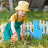 Sungmor Small Watering Can Set Cute Little Gardener Kit | Package includes 3PC Blue Number Watering Can & Trowel & Rake Gardening Hand Tools | Per...
