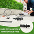 60 Pieces 1/4" Drip Irrigation End Plug Fittings?1/4'' Drip Single Barbed End Cap Connectors for 1/4 Inch Irrigation Tubing 1/2" Tubing Goof Hole ...