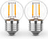 E26 Low Light Bulbs,1Watt G40 Edsion Small LED Light Bulbs Equal to 10w Incandescent,2700k Warm White for Bedside Lights, Wall Lights, Porch Light...