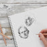 PRO ART Drawing Paper, 9-inch x 12-inch, 25 Sheet Wire Bound Pad, White...