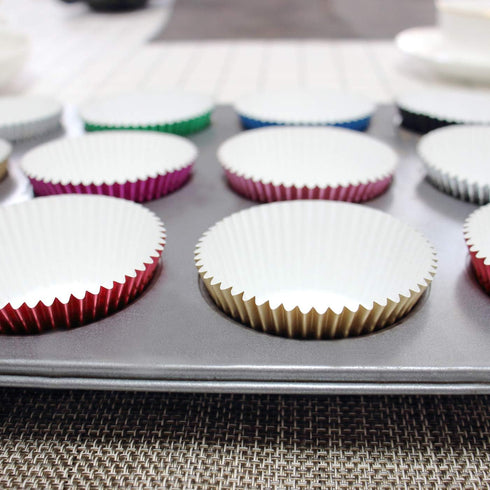 Eoonfirst Pink Foil Cupcake Case Liners Valentine's Day Baking Muffin Paper Cups 198 Pcs...