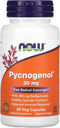 NOW Supplements, Pycnogenol 30 mg (a Unique Combination of Proanthocyanidins from French Maritime Pine) with 300 mg Bioflavonoids, 60 Veg Capsules...