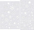 Christmas Snowflake Stencil Template, Reusable Plastic Craft Drawing Painting Stencil Journal Template for Window Glass Wall Door Card Scrapbook N...