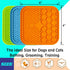 Lick Mat for Dogs, Dog Lick Mat with Suction Cups for Anxiety, Peanut Butter Dog Licking Mat Slow Feeder Dispensing Treater Lick Pad for Dogs Cats...