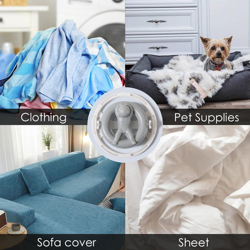 4 Pack Reusable Washing Machine Lint Catcher, Removable Hair Filter Cleaning Mesh Bag, Household Floating pet Fur Catcher...