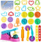 Dough Tools Play for Kids- Toy Accessories include Stamps Cutter Scissor Roller Extruder Molds and Storage Box Party Favors Set for Age 2-8...