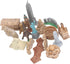 Dioche 17PCS Miniature Ancient Buildings Toys Around The World City Miniatures Buildings Egyptian Pyramid Model Kit Ancient Egypt Toys...