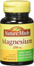 NATURE MADE Magnesium, 250 mg, Tablets, 100 ct...