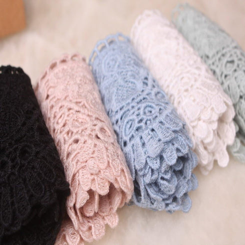 8CM Width Europe Crown Pattern Inelastic Embroidery Lace Trim,Curtain Tablecloth Slipcover Bridal DIY Clothing/Accessories.(4 Yards in one Package...