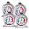 4PACK Refrigerator Thermometer -30-30 deg C/-20-80 deg F, Classic Fridge Thermometer Large Dial with Red Indicator Thermometer for Freezer Refrige...