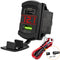 Nilight Rocker Switch Style USB Charger Red LED Voltmeter Quick Charge 12V PD Type C and USB QC 3.0 Car Charger Replacement with Inline Fuse for S...
