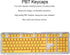 PBT Keycaps, 108 Keys P9 Mechanical Keyboard Key Backlit Key Character Translucent Key DIY Keycaps,for 61/64/87/104/108 Key Mechanical Keyboards(Y...
