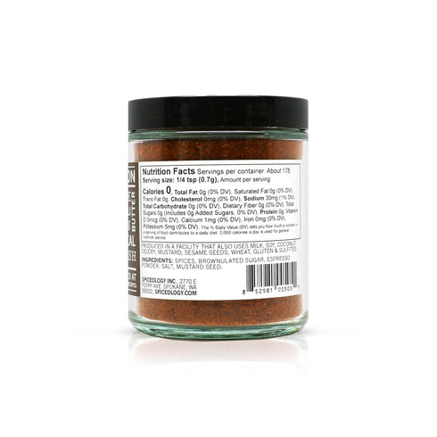 Spiceology - Cowboy Crust Espresso Chile Spice Blend - BBQ Rubs, Spices and Seasonings - Use On: Steak, Beef, Elk Pork, Chili, Venison, Nuts, Veal...