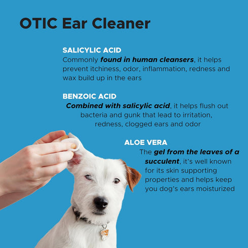 Pet Honesty OTIC Dog Ear Cleaner & Ear Health Support - Advanced Solution to Help Reduce Itching, Redness, Odor, Debris & Wax, Irritation & Inflam...