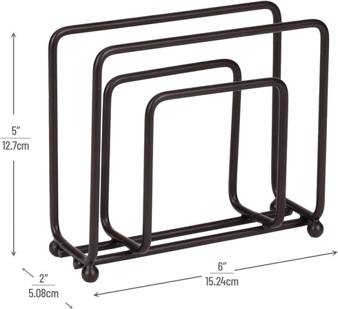 Napkin Holder for Table, Kitchen, Dining Room, Napkin Dispenser, Indoor & Outdoor Table, Countertop, Metal, Brown...