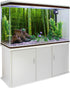 Aquarium Décor Backgrounds Bamboo Forest Nature Scenery Pattern Fish Tank Background Aquarium Sticker Wallpaper Decoration Picture PVC Adhesive Po...