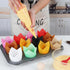 Caperci Standard Tulip Cupcake Liners for Baking 120 Counts - Greaseproof Muffin Baking Cups for Wedding Birthday Party Baby Shower Festivals Chri...