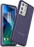 ENCASED Rebel Series Designed for Samsung Galaxy S21 Ultra Case Purple, Protective Heavy Duty Phone Case (Purple)...