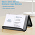 2 Pcs Black Business Card Holder Desk, Wire Mesh Business Card Holder Display, Desktop Business Card Stand, Metal Business Card Display Holder for...