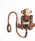 2 in 1 New Monkey Toddler Safety Harness Backpack Children's Walking Leash Strap?Brown?...