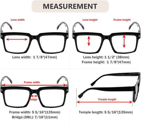 Eyekepper Design Reading Glasses for Women - Fashionable Oversized Readers - Blue +4.00...