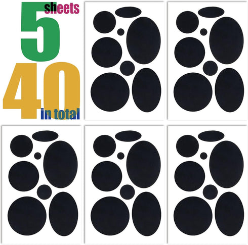 OIIKI Puffer Down Jacket Repair Patch Kit 40pcs, Black Nylon Fabric Repair Patch Self Adhesive Waterproof Stick On Patches Tape for Coat Clothing ...