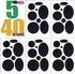 OIIKI Puffer Down Jacket Repair Patch Kit 40pcs, Black Nylon Fabric Repair Patch Self Adhesive Waterproof Stick On Patches Tape for Coat Clothing ...