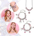 Naler Bracelet Charm Beads Set 24Pcs Charm bracelet making kit, jewelry making kit with Portable Jewelry Box, Valentine's Day Gift...