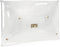 HOXIS Large Size PVC Clear Envelope Clutch Gold Chain Crossbody Bag Women's Purse...