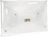HOXIS Large Size PVC Clear Envelope Clutch Gold Chain Crossbody Bag Women's Purse...