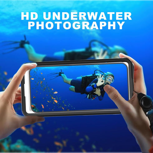 Underwater Waterproof Diving Snorkeling Phone Case for iPhone 15/14/13/12/11 Pro Max/Xr/X/Xs &Samsung Galaxy S24/LG/Google/Nokia/Motorola Screensi...