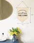 As For Me and My House, We Will Serve the Lord - Housewarming Gift - Canvas Hanging Flag Banner Wall Sign - Bible Verse Scripture Decor for New Ho...