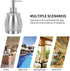Stainless Steel Countertop Soap Dispenser Liquid Bottle and Pump, Suitable for Various Places Such as Kitchen and Bathroom (Brushed Nickel, 390 ml...