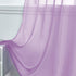 DONREN 2 Panels Solid Color Lilac Purple Sheer Curtains Elegant Rod Pocket Window Voile Panels Drapes for Bedroom Living Room (52X72 Inches)...