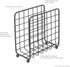 Spectrum Diversified Grid Napkin Holder, Industrial Gray...