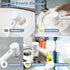 Electric Spin Scrubber Cordless Power Cleaning Brush with 5 Replaceable Brush Heads Rechargeable Scrubber for Bathroom Tub Sink Kitchen Dishes Til...