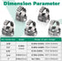150 Pack 3/8 Inch Pex Clamps,304 Stainless Steel Pex Cinch Clamps Stepless Pex Crimp Rings PEX fittings Pinch Clamps,Single Ear Hose Clamps for Pe...