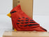 Cardinal Wood Red Bird Figurine Miniature Garden Statue Carving Home Decor Sculpture Small Animal...