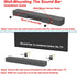 Sound Bar Wall Mount Brackets for Vizio Soundbar Wall Mounted Holders S3820W-C0 SB3851-C0 SB4051-D5 S5430W-C2 SB3651-E6 S2920W-C0 Mounting Bracket...