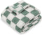 HOMRITAR Checkered Baby Blanket for Boys Sage Green Soft Fluffy Fuzzy Blankets with 3D Chessboard Grid, Warmer Comfort Reversible Lightweight Bed ...
