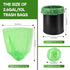 Strong 2.6 Gallon Trash Bags - 60 Count | Unscented Garbage Can Liners for Kitchen, Home, Office & Bedroom Bins | Green, Heavy Duty & Tear Resista...
