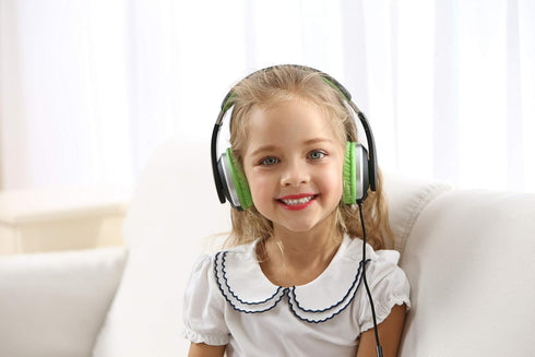 rockpapa HS20 Wired Kids Headphones for School, Foldable Lightweight Boy Girl Headphones with Microphone & 3.5mm Jack for 3-15 Year Old for Airpla...
