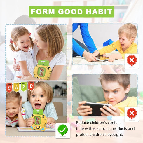 Talking Flash Cards Learning Toys for 2 3 4 5 6 Year Old Kids Toddler Flash Cards, Educational Toddlers Toys Reading Machine with 224 Words, Presc...