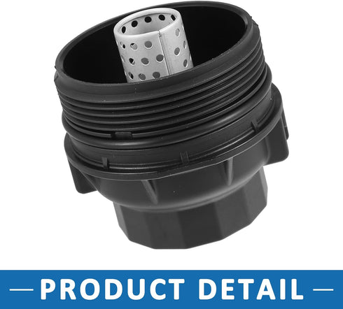 Car Engine Oil Filter Cover Oil Plug 15620-36020 with O Ring Washer Oil Filter Housing Cap Assembly Part for Toyota C-HR 2018-2019...